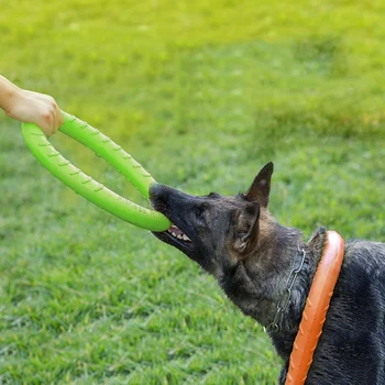 Köpek Oyuncak Pet Uçan Diskler EVA Köpek Eğitim Halkası Çektirme Dayanıklı Oyuncaklar Köpekler İçin Yüzen Köpek Bite Halka Oyuncak İnteraktif