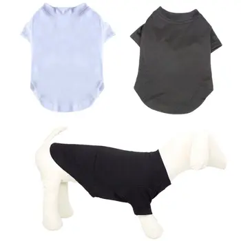 Köpek T-shirt Yaz Kollu Tasarım Evcil Hayvan Giysileri Pamuk Yumuşak Köpek Gömlek Nefes Giyim Küçük Orta Büyük Köpekler için