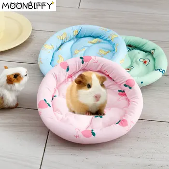 Küçük Pet Uyku Yatak Ev Yaz Serin Sincap Kirpi Tavşan Chinchilla Yatak Mat Kafes Yuva Kobay Hamster Aksesuarları