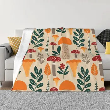 Mantar mantar orman battaniye pazen dekorasyon sıcak karışık taşınabilir ev yatak örtüsü