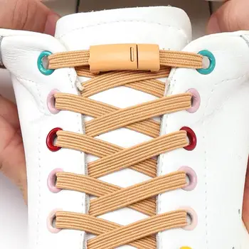 Manyetik Kilit Ayakabı bağları Olmadan Elastik Hiçbir kravat Ayakkabı bağcıkları Sneakers Ayakkabı Bağı Çocuklar Yetişkin Hızlı Danteller Tek Beden Herkese Uyar ayakkabı