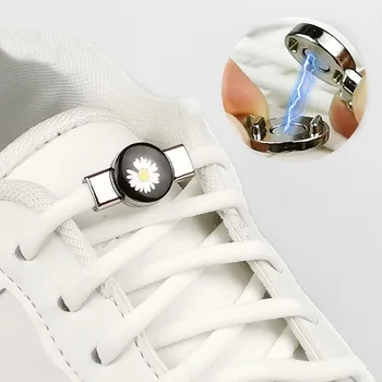 Manyetik Kilit Ayakabı Elastik Kilitleme Ayakkabı Bağı Özel Yaratıcı Hiçbir Kravat Ayakkabı dantel Çocuk Yetişkin Unisex Sneakers Danteller dizeleri