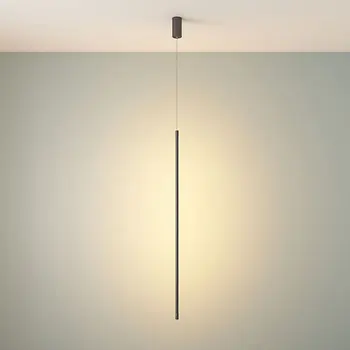 Minimalist Çizgi Kolye Lamba Modern Mutfak Asılı Lambalar Yemek Odası Yatak Odası aydınlatma armatürleri ev sanat dekoru Süspansiyon Armatür