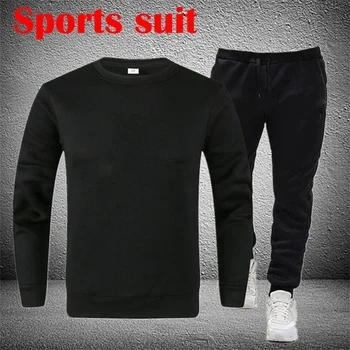 moda marka erkek Set Polar Hoodie Pantolon Kalın Sıcak Eşofman Spor Erkek Eşofman