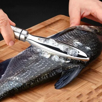 mutfak aksesuarı Paslanmaz Balık Terazi Kazıma Rendeler Hızlı Kaldır Balık Temizleme Soyucu Kazıyıcı Balık kemik cımbız aracı gadge