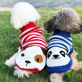 Noel Kedi Köpek Kazak Kazak Kış Köpek Giysileri Küçük Köpekler için Chihuahua Yorkies Köpek Ceket Pet Giyim Ubranka Dla Psa