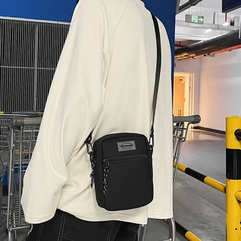 Omuz çantası erkekler Moda Marka basit omuz çantası erkek Çapraz Çanta Rahat Cep Telefonu Çantası Yeni Öğrenci Spor omuzdan askili çanta