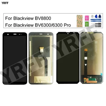 Orijinal LCD Ekranlar Blackview BV8800/BV6300 Pro Lcd ekran + dokunmatik ekran digitizer Telefon Cam Panel Onarım Parçaları Araçları