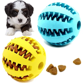 Oyuncaklar Köpekler için Kauçuk Köpek Topu Köpek Komik köpek oyuncakları Pet Yavru Büyük Köpekler Diş Temizleme Aperatif Topu Oyuncak Evcil Hayvan Ürünleri için