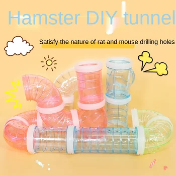 Plastik Eğitim Oyun Araçları Harici Tünel Hamster Oyuncaklar Çok Fonksiyonlu Hamster Kafesi Aksesuarları Hamster Boru Hattı MJ