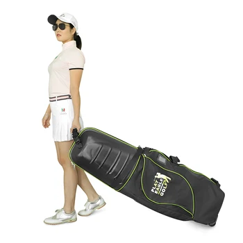 Playeagle Golf Seyahat çanta kılıfı Tekerlekler İle Hard Case En Taşınabilir Katlanır Havacılık Çantası için Ekstra Koruma golf Kulübü Setleri