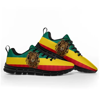 Reggae Rastafarian Rasta Rastafari Aslan Yahuda Spor ayakkabı Mens Womens Genç Çocuk Çocuk Sneakers Casual Çift Ayakkabı