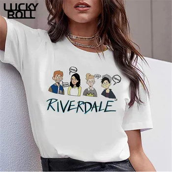 Riverdale Giyim En İyi Arkadaşlar T-Shirt Özel Adı T Shirt Rusya Vk Moda Üst dişi t parça Ropa Tumblr Mujer Moda Harajuku