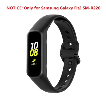 Samsung Galaxy Fit 2 için SM-R220 Yumuşak Silikon Kayış Bileklik Yedek Bilezik 14 İsteğe Bağlı Renkler Akıllı Aksesuarlar