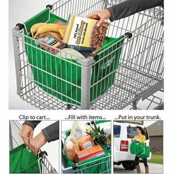 Sihirli Balık 1 adet alışveriş çantası Katlanabilir Çevre Dostu Yeniden Kullanılabilir Büyük Arabası Süpermarket Büyük Kapasiteli Tote Çanta