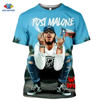 SONSPE 2020 Yeni Varış Sonrası Malone T-shirt Yaz Kısa Kollu Erkek Malone T Shirt Üst 3d Baskı Estetik Tees kadın kıyafetleri