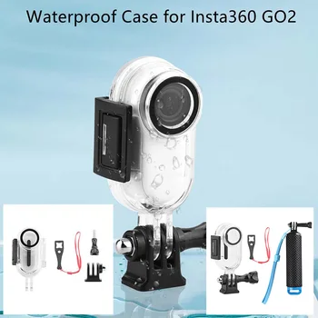 Su geçirmez Kılıf Insta360 GO2 30M Dalış Koruyucu Kapak Montaj Adaptörü Insta360 GO 2 Eylem Kamera Aksesuarları