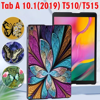 Tablet Kılıf Samsung Galaxy Tab için Bir 10.1 2019 T510 / T515 Anti-Damla PC Plastik Koruyucu KABUK Kapak Kılıf + Ücretsiz kalem