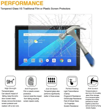 Tablet Temperli Cam Ekran Koruyucu Kapak için Lenovo TAB M10 TB-X605F / TB-X505 10.1 İnç Anti-Parmak İzi Temperli Film