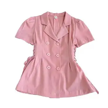 Tanrıça Fan Takım Elbise Tasarım Duygusu bel kemeri Tüm Maç Elbiseler İngiliz Tarzı Kız A-line Çocuk Çocuk Bebek yaz giysileri 3-8Y