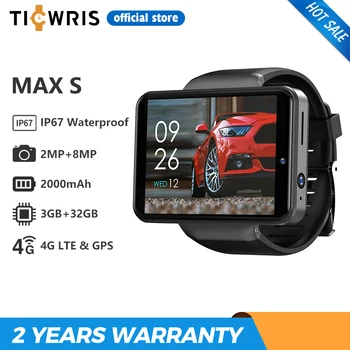 Ticwris Max S 4G Android akıllı saat Erkekler İçin 2.4
