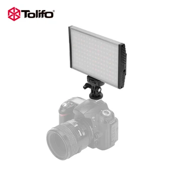 Tolifo PT - 15B Ultra İnce Hafif Alüminyum Alaşımlı İki renkli LED Video kamera ışığı fotoğraf ışığı DSLR ve Video Kamera