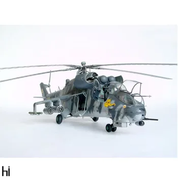 Trompetçi 05103 1: 35 mi l mi-24 V Hind-E Askeri Helikopter El Yapımı Koleksiyon Hobi Oyuncak Plastik Montaj Modeli Yapı Kiti