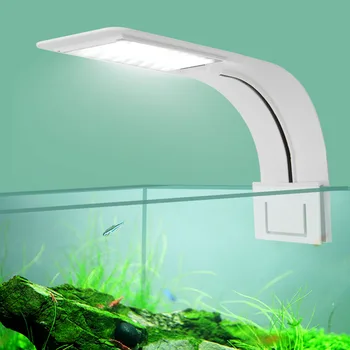 Ultra ince akvaryum LED ışıkları 5 W/10 W / 15 W sucul bitki aydınlatma su geçirmez klipsli lamba balık tankı için bitkiler büyümek ışık