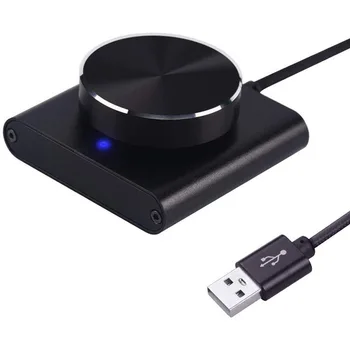 USB Bilgisayar Ses Denetleyicisi Denetleyici PC Hoparlör Bilgisayar Ses Dijital Hat Kontrolü Taşınabilir Ses Denetleyicisi