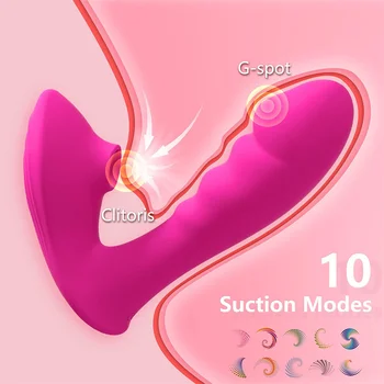 Vajina Emme Vibratör Kadınlar İçin 10 Hızları Titreşimli Seks Oyuncakları Klitoris Enayi G-Spot Stimülasyon Yapay Penis Kadın Masturbator