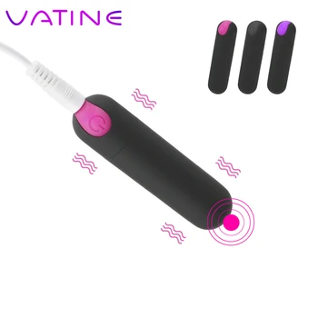 VATINE Güçlü Titreşim Seks Oyuncakları Kadınlar için g-spot Masaj USB Şarj Edilebilir 10 Hız Güçlü Parmak Tasarım Mini kurşun vibratör