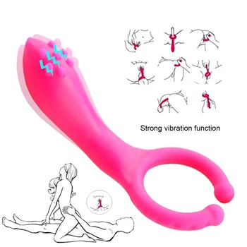 Vibratör Meme Masaj Klip Penis Titreşim Seks Oyuncak Kadın Erkek Çift Flört Vajina Klitoris Stimülasyon Kelepçe