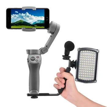 Vlog Video Gimbal Sabitleyici led ışık DJI OM 4 OSMO Mobile 2 3 Insta360 BİR X2 / X3 Genişleme Braketi Aksesuarı