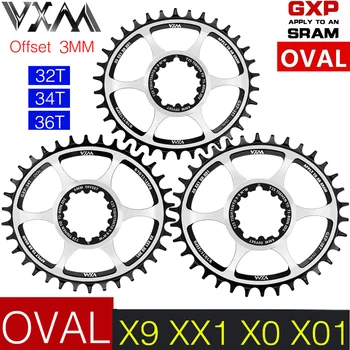 VXM Bisiklet Dar Geniş Aynakol Oval Boost DUB GXP 3MM Ofset Doğrudan Montaj X9 X0 XX1 X01 32T 34T 36T MTB Bisiklet Aynakol