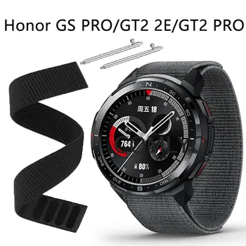 Watchband için huawei izle GT3 GT2 PRO GT 2E Onur GS Pro Magic2 46mm Kayış Naylon Watch Band Kanca ve Görünüm Yumuşak kemer Bilezik