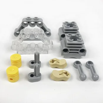 Yapı Taşı 10 ADET Motor Parçaları Monte Model Araba Motor MOC Oyuncaklar Parçaları Lego Ile Uyumlu Yüksek teknoloji Aksesuarları