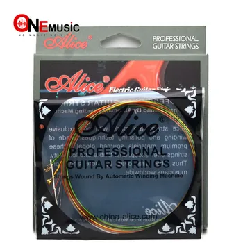 YENİ Alice Renkli Elektro Gitar Dizeleri AE535C Kaplı Çelik dizeleri 0.09-0.42 inç