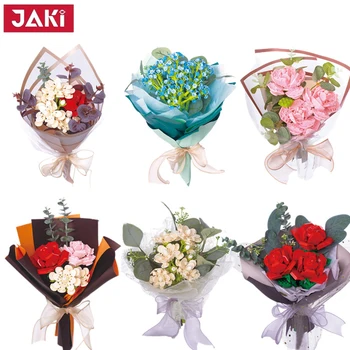 Çiçek buketi MOC Yapı Taşları Romantik Gül buket çiçekler İnşaat Tuğla Oyuncaklar Kızlar İçin doğum günü hediyesi Uyumlu