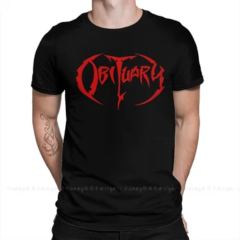 Ölüm ilanı Moda TShirt Tasarım Ağır Metal Rock Müzik Pamuklu Gömlek Erkekler Unisex T-Shirt Büyük Boy Yetişkin Artı Boyutu