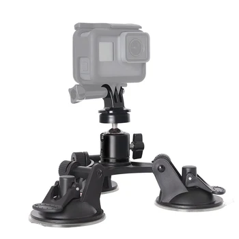 Üçgen Vantuz Dağı Tutucu Tabanı Standları GoPro Hero SJcam DJI OSMO Eylem Kamera Aksesuarları Tripod fotoğraf